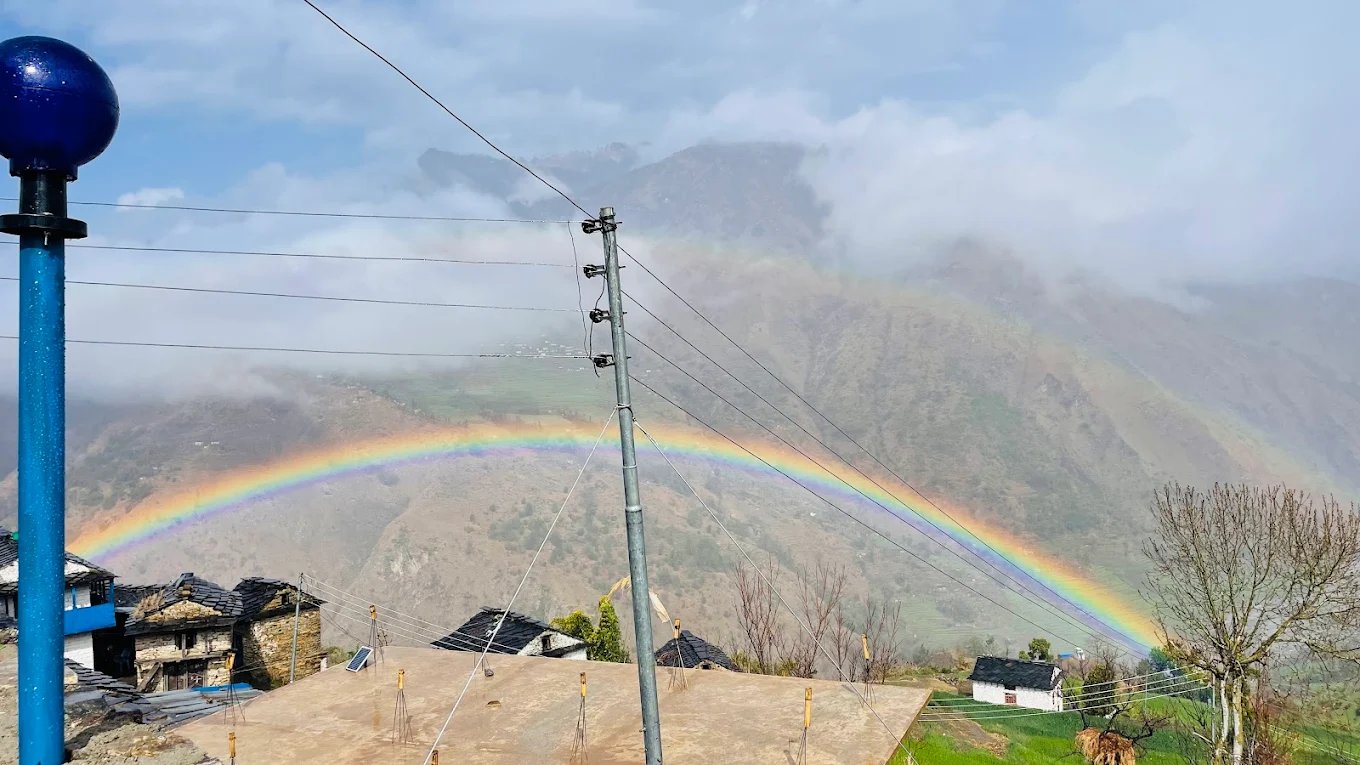 Rainbow infront of Daju Bhai LGBT Friendly Homestays
