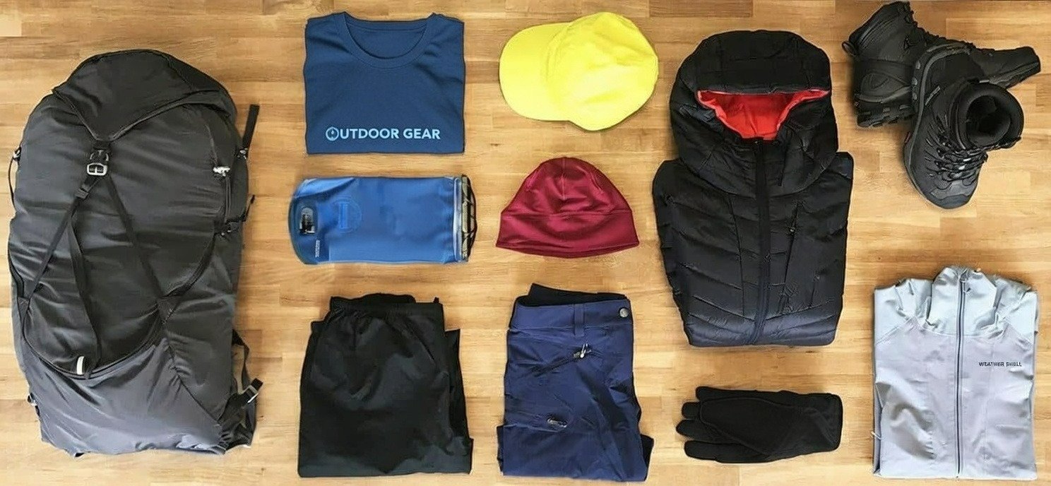 Packing gears for trekking in Nepal