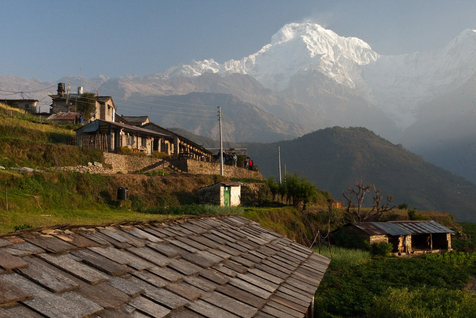 homestays in ghandruk infront of Mount Annapurna