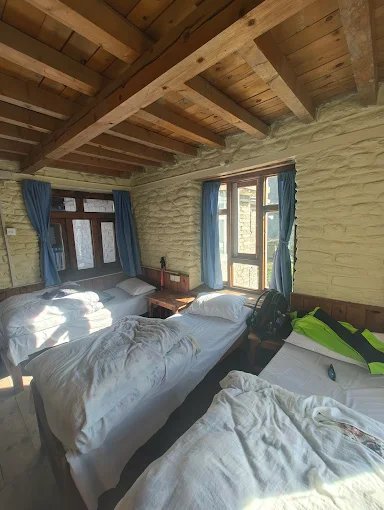 Room at Alpine Hotel, Manang