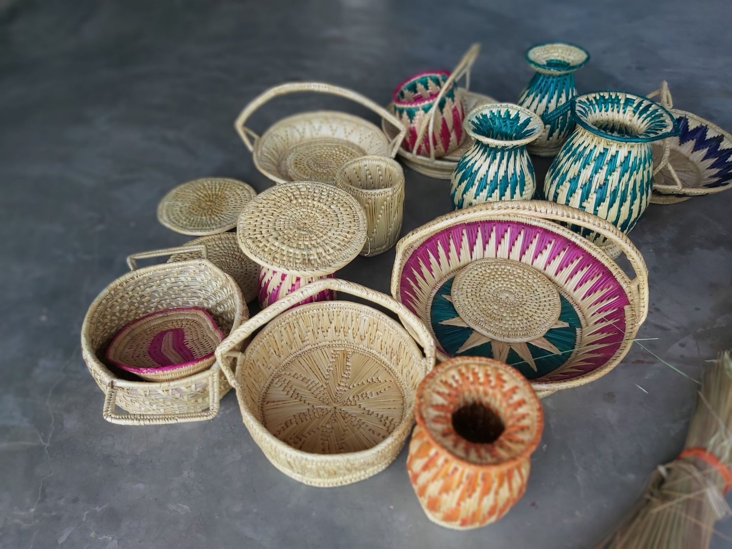 Tharu bamboo baskets