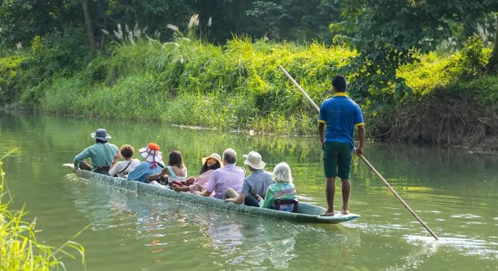 Canoeing at Chitwan National Park