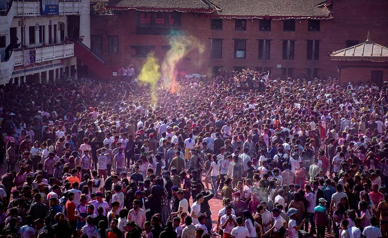 Holi in Basantapur
