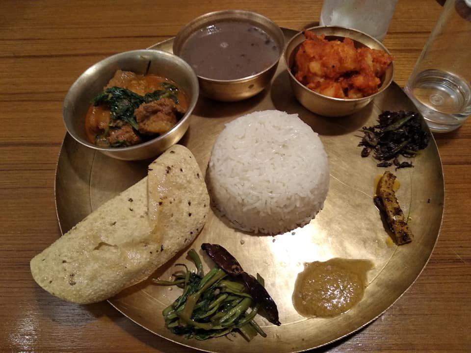 Nepal's famous Thakali Food Set