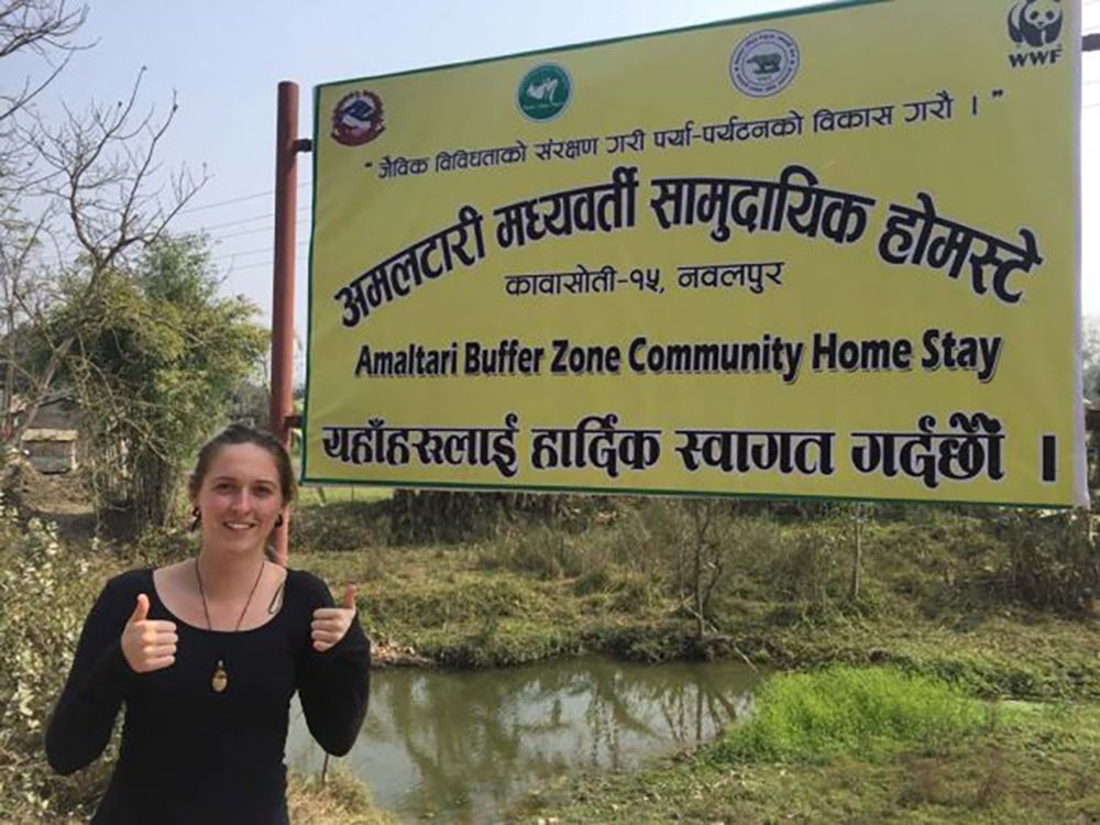 tourist in a homestay in nepal
