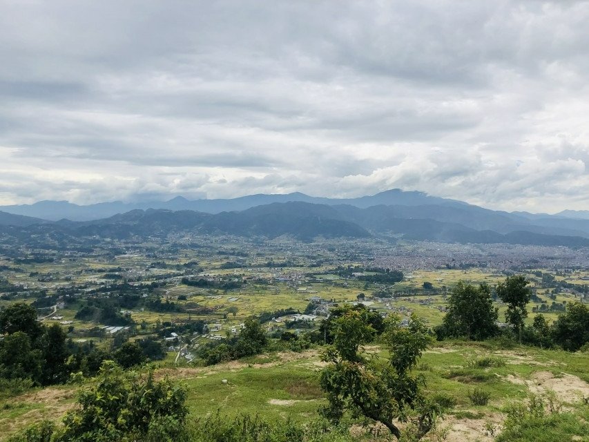 Telkot to Changunarayan trek view.