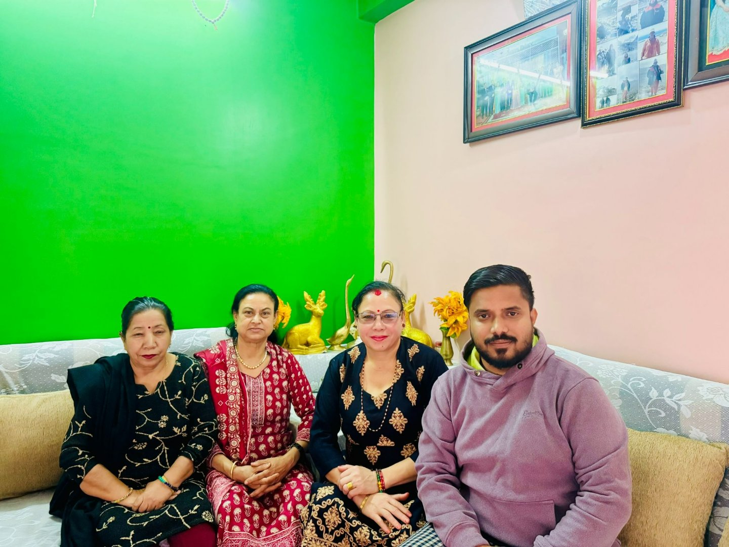 With the powerful women hosts from Gyanmalla Community Homestays