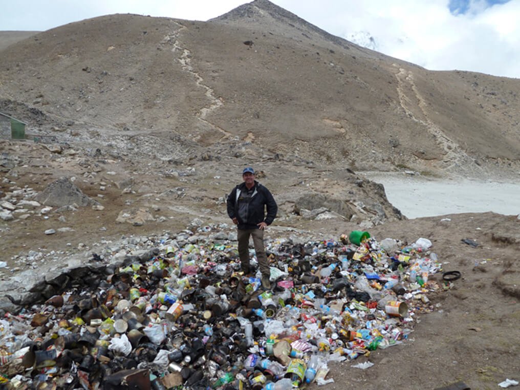 trash at Everest Base Camp