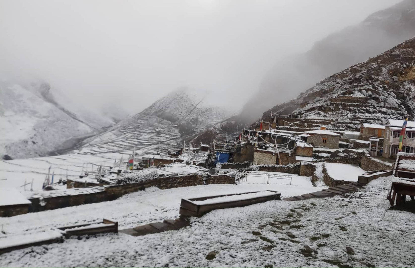 Manang during winter season