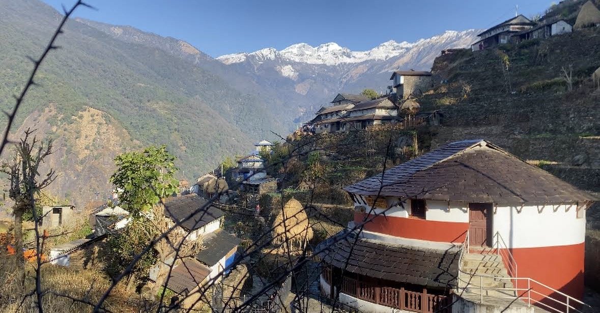 Traditional homes at Bhujung